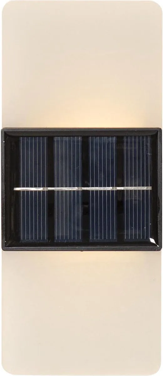 Star Trading wandlamp op zonne-energie Wally Frost, wandlamp, mat, LED, schemersensor, warm wit & daglicht, voor buiten, 14 cm
