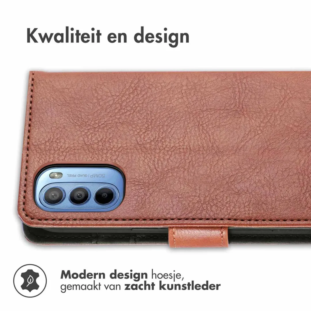 Imoshion Hoesje Motorola Moto G14 - 3 Pasjes - Bruin
