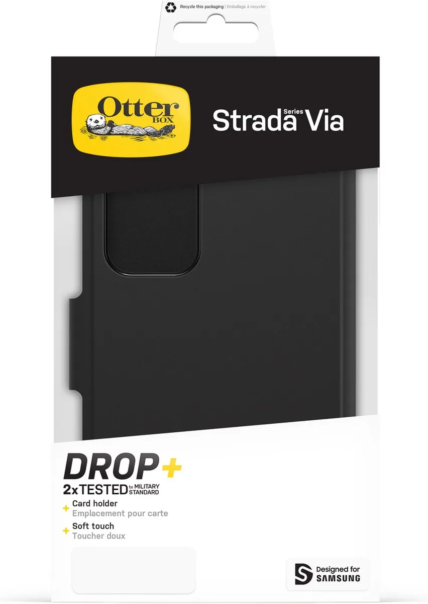 OtterBox Strada Via Bookcase 77-91283 - Samsung Galaxy S23 Plus - Zwart