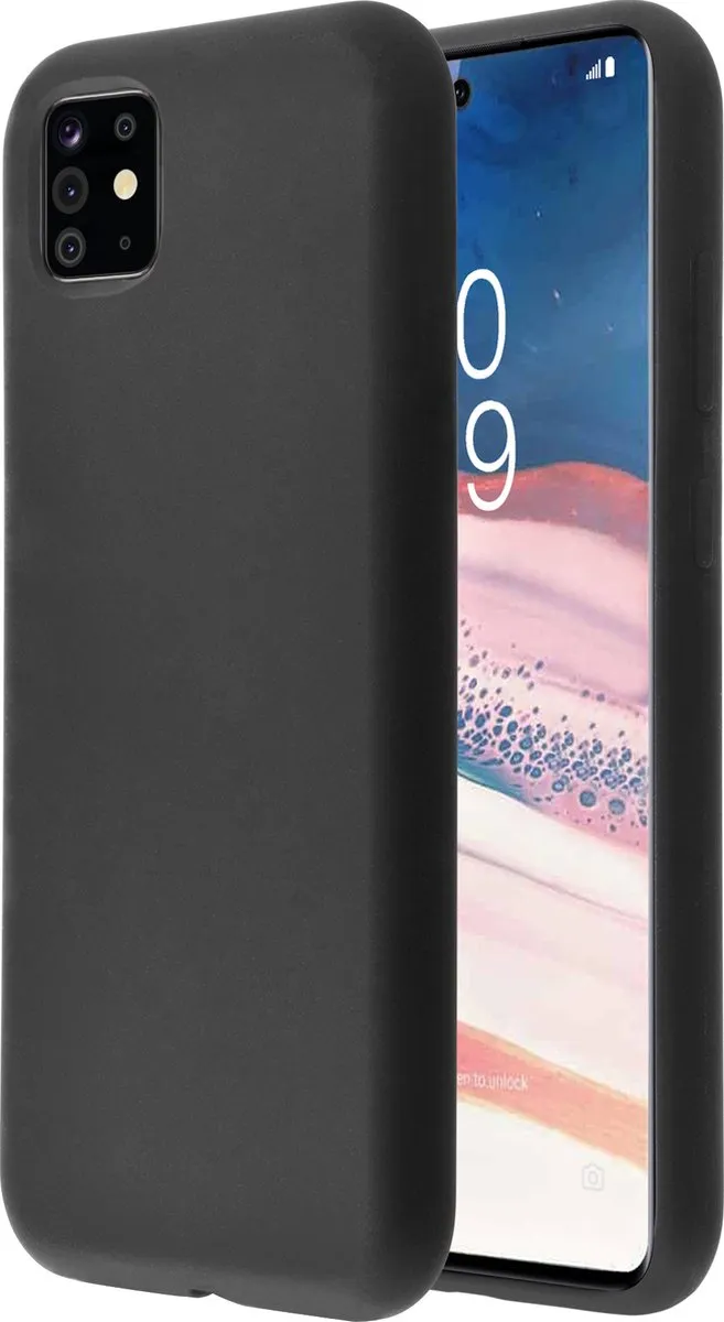 Azuri Samsung Galaxy Note 10 Lite Siliconen Hoesje - Zwart