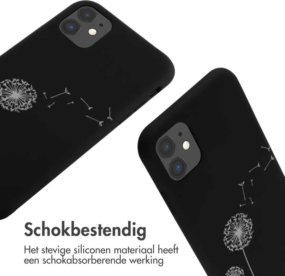 Imoshion Hoesje iPhone 11 Siliconen Dandelion Black - afbeelding 6 van 6