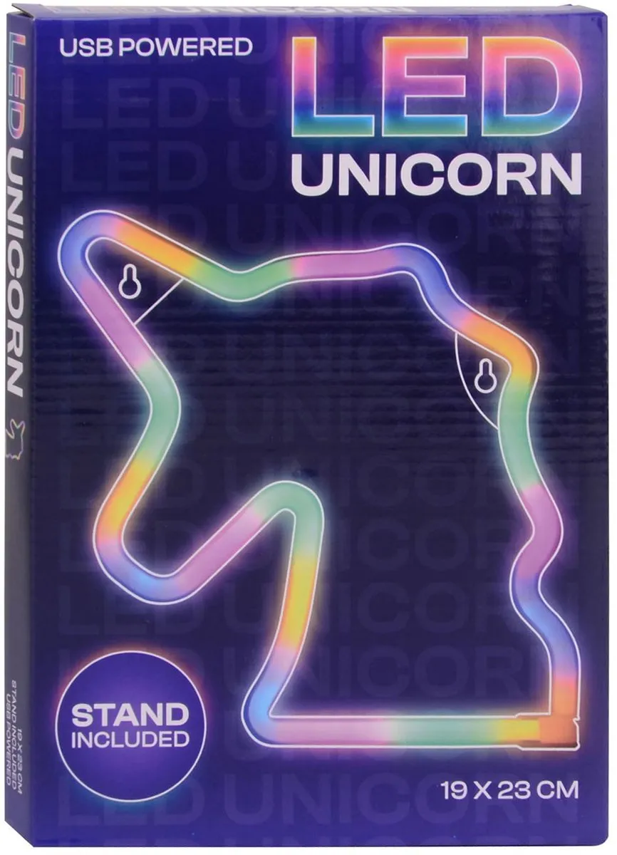 Johntoy Eenhoorn Regenboog Nachtlamp
