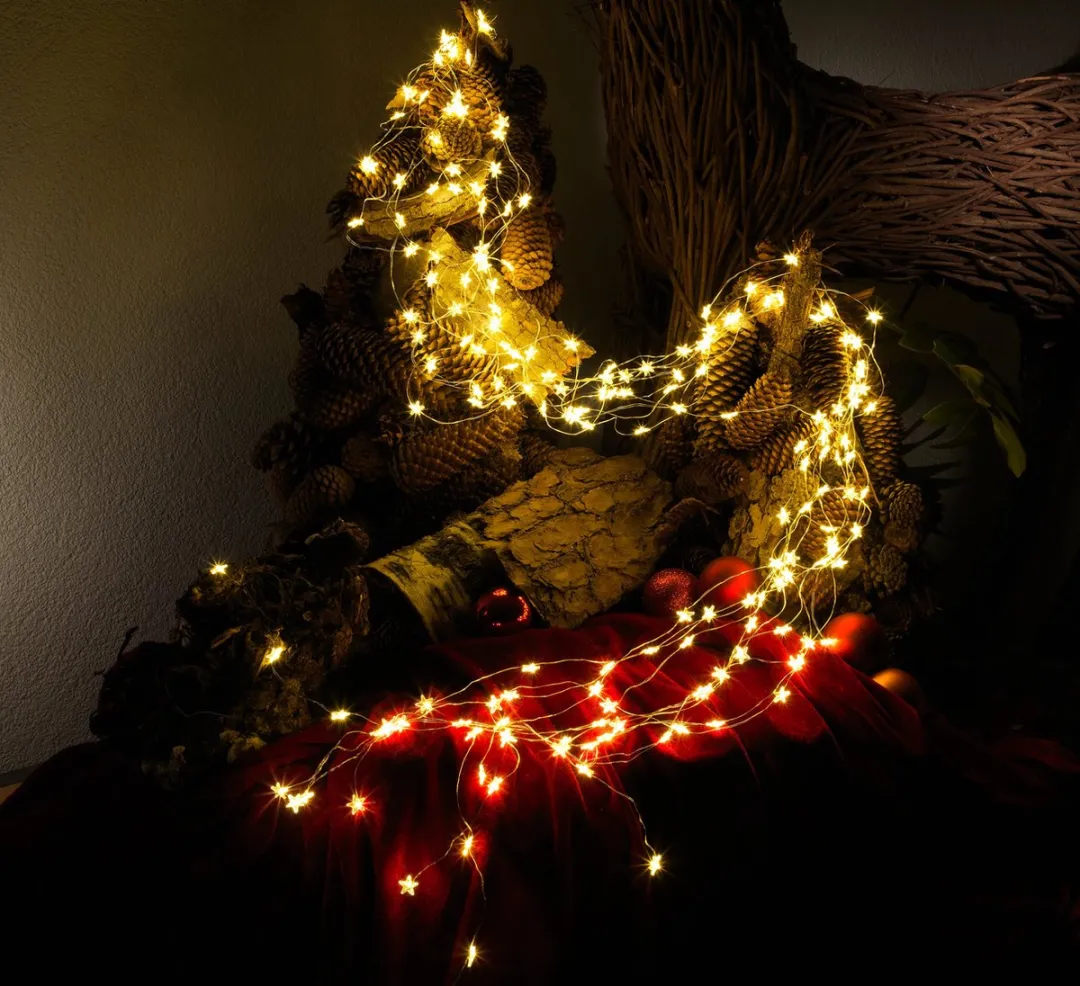 Konstsmide LED Decoratiesnoer Sterren 10 Lichtpunten - Warm Wit