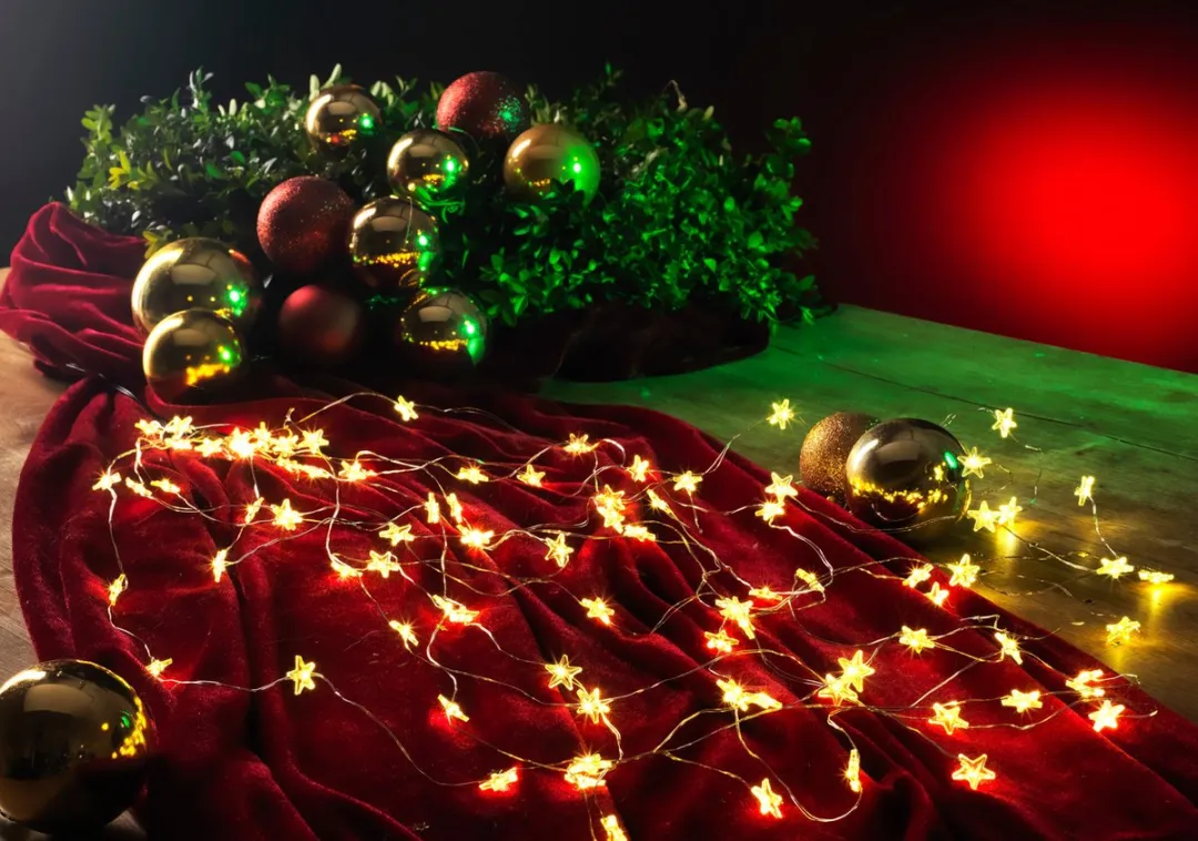 Konstsmide LED Decoratiesnoer Sterren 10 Lichtpunten - Warm Wit