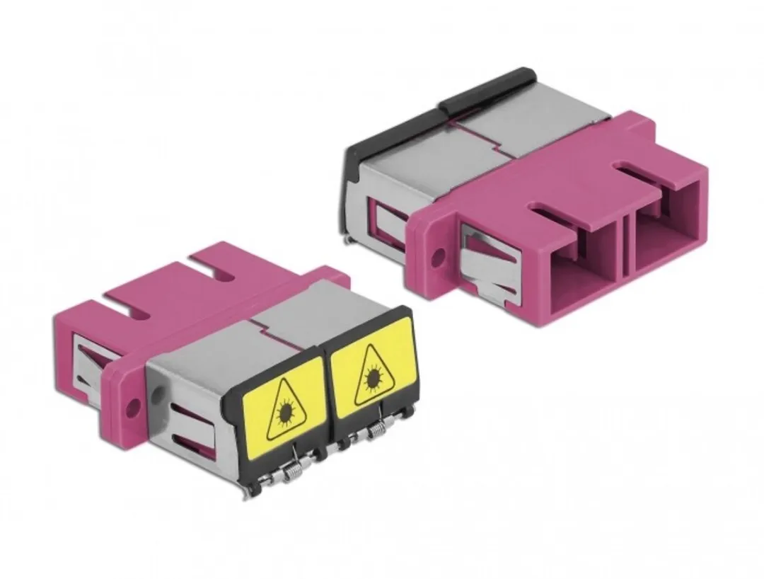 Delock Optische Vezelkoppeling Flip SC Duplex Violet - 86896
