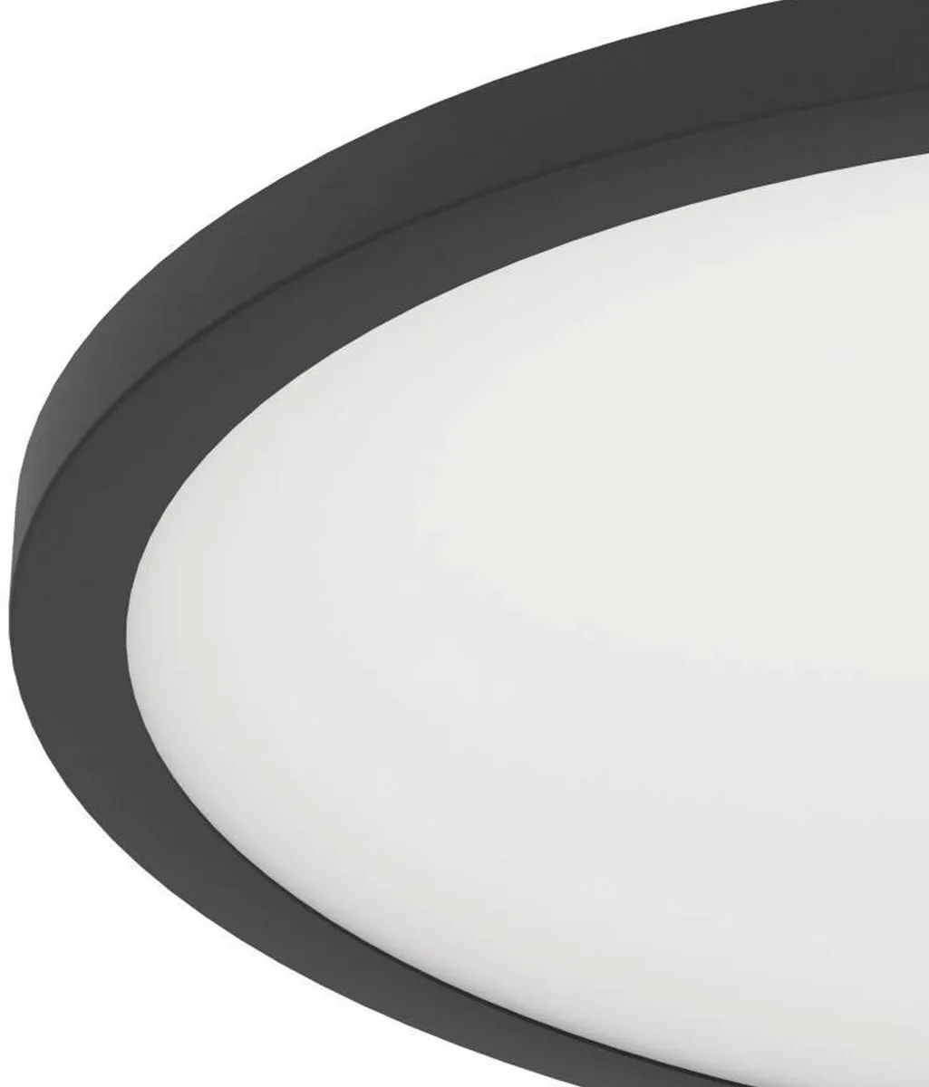 EGLO connect.z Sarsina-Z Plafondlamp Ø45cm - Zwart/Wit - Zigbee