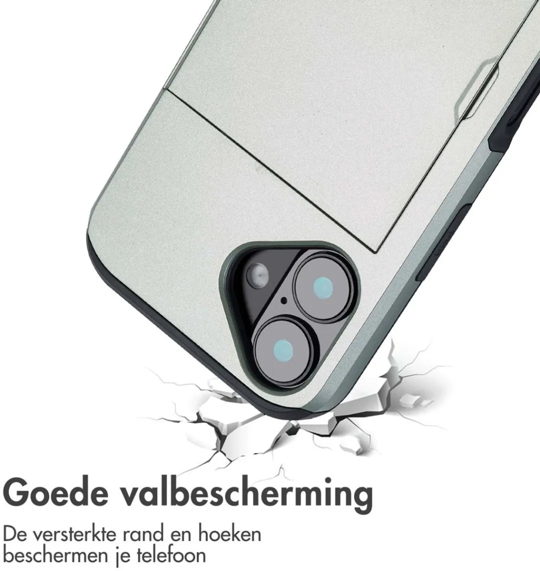 Imoshion Hoesje iPhone 16 - Groen - 2 Pasjes