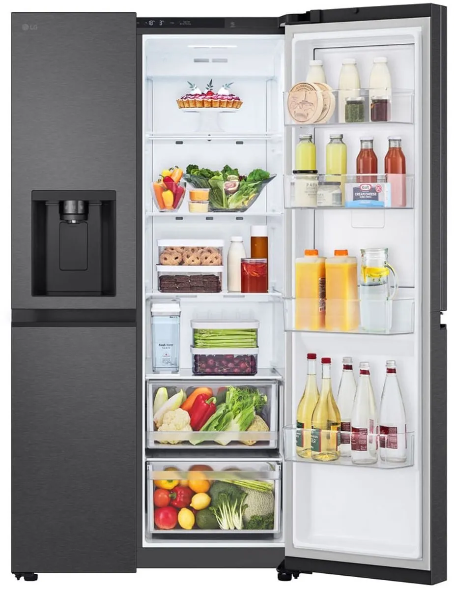 LG GSJC41EPPE Amerikaanse Koelkast Vrijstaand - 641L - 3 Vriesvakken - Zwart Metallic