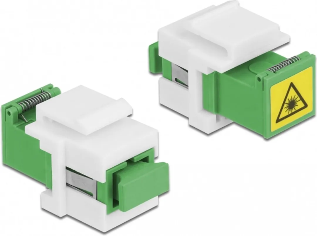 Delock 86831 Keystone Module SC Simplex - wit/groen - afbeelding 2 van 2