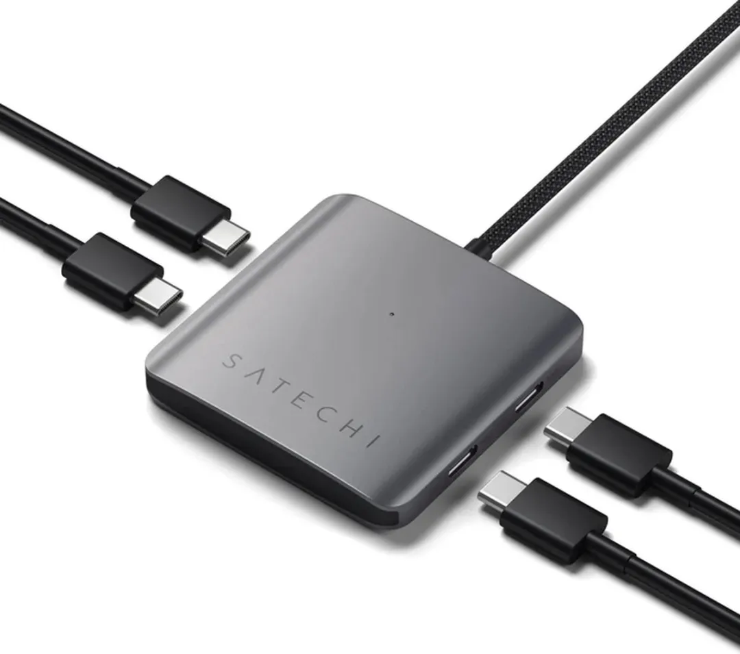 Satechi ST-H4CPDM USB-C Hub 4-Poorten - Grijs