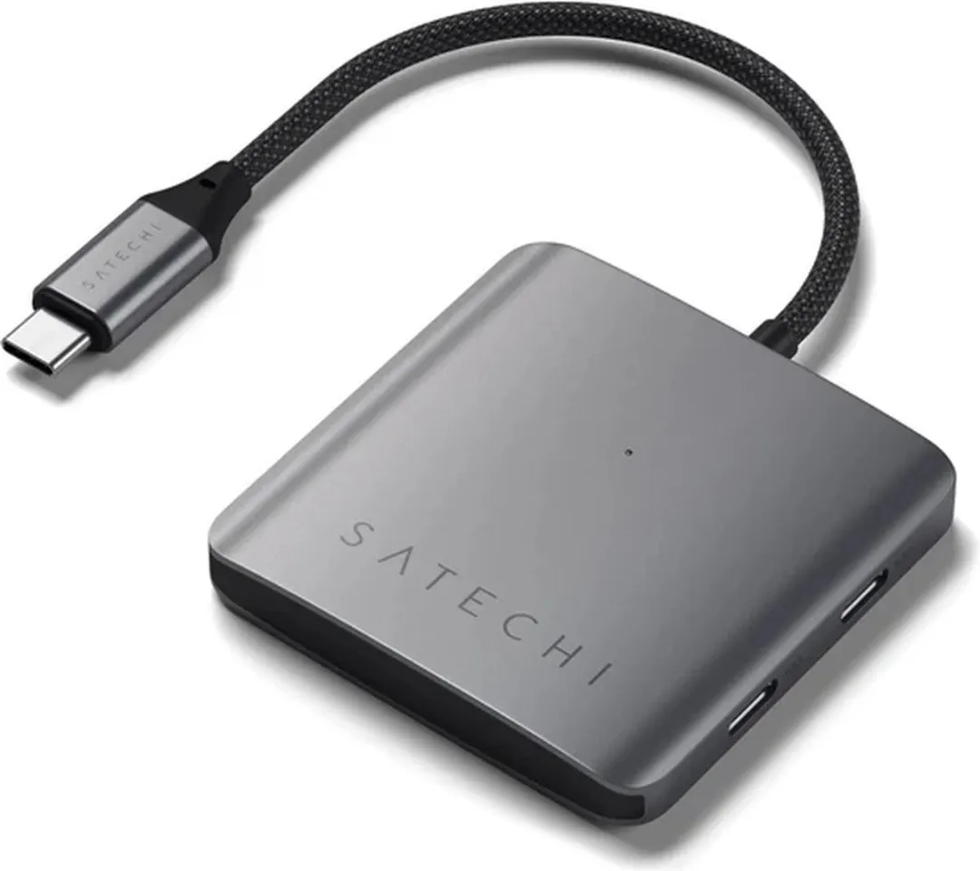 Satechi ST-H4CPDM USB-C Hub 4-Poorten - Grijs