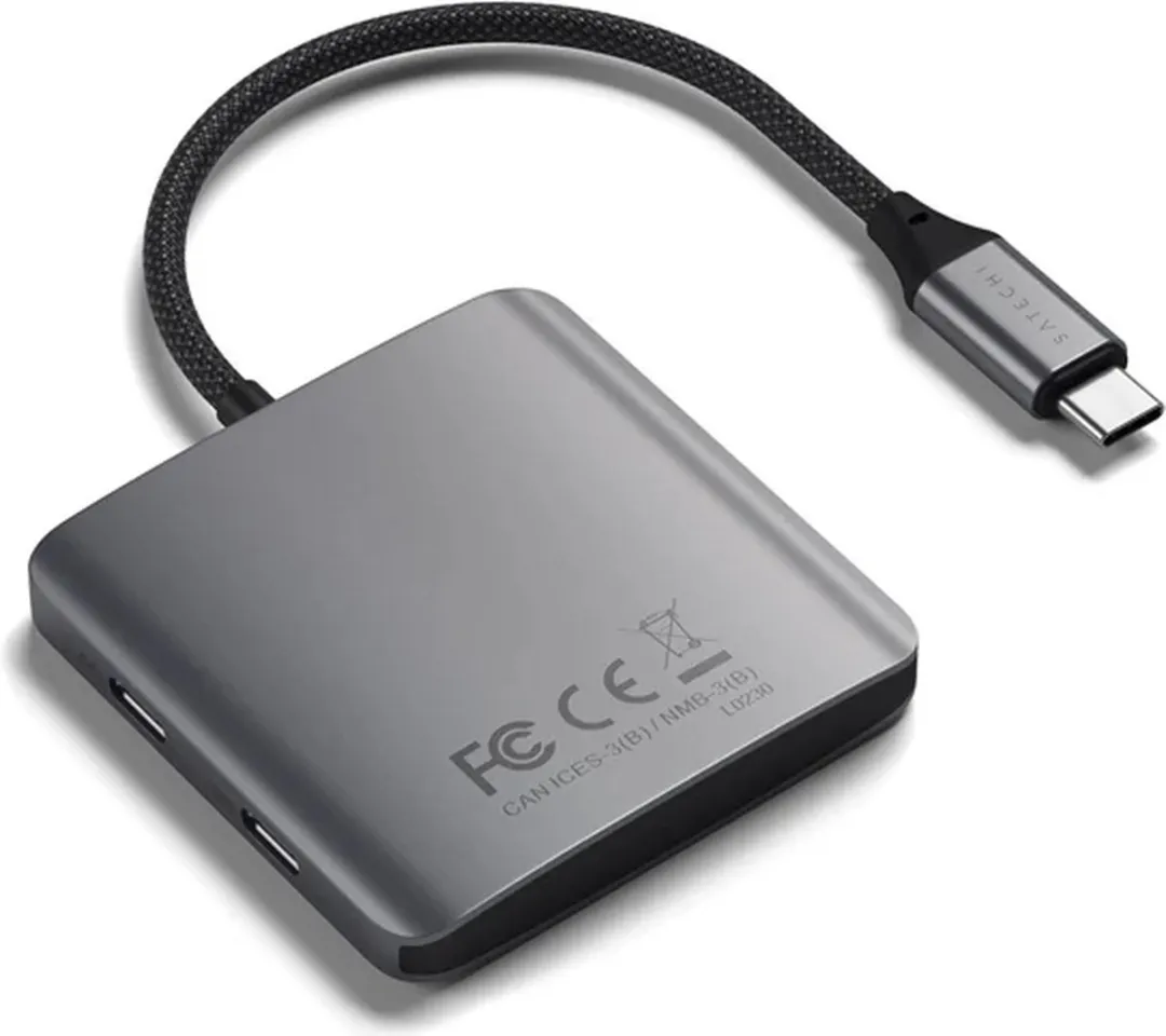Satechi ST-H4CPDM USB-C Hub 4-Poorten