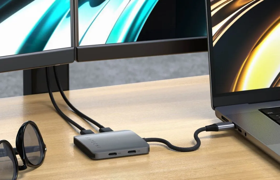 Satechi ST-H4CPDM USB-C Hub 4-Poorten - Grijs