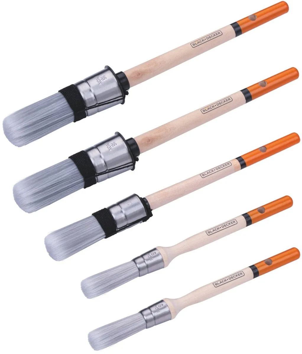 BLACK+DECKER Ronde Verfkwasten Set