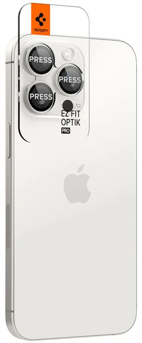 Spigen GlasTR EZ Fit Optik Pro AGL07165 Camera Lens Protector - 2 Stuks - Wit