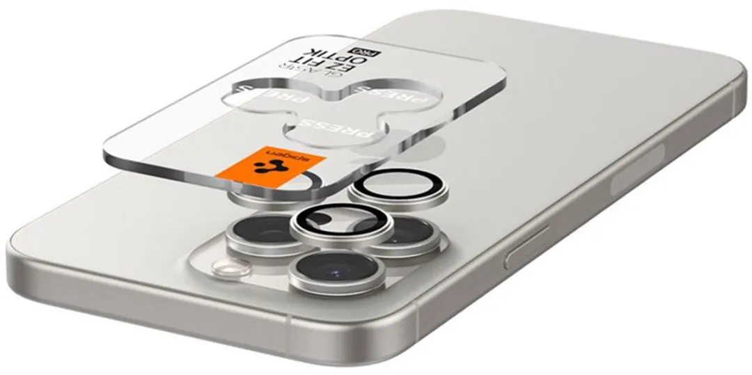 Spigen GlasTR EZ Fit Optik Pro AGL07165 Camera Lens Protector - 2 Stuks - Wit - afbeelding 6 van 6