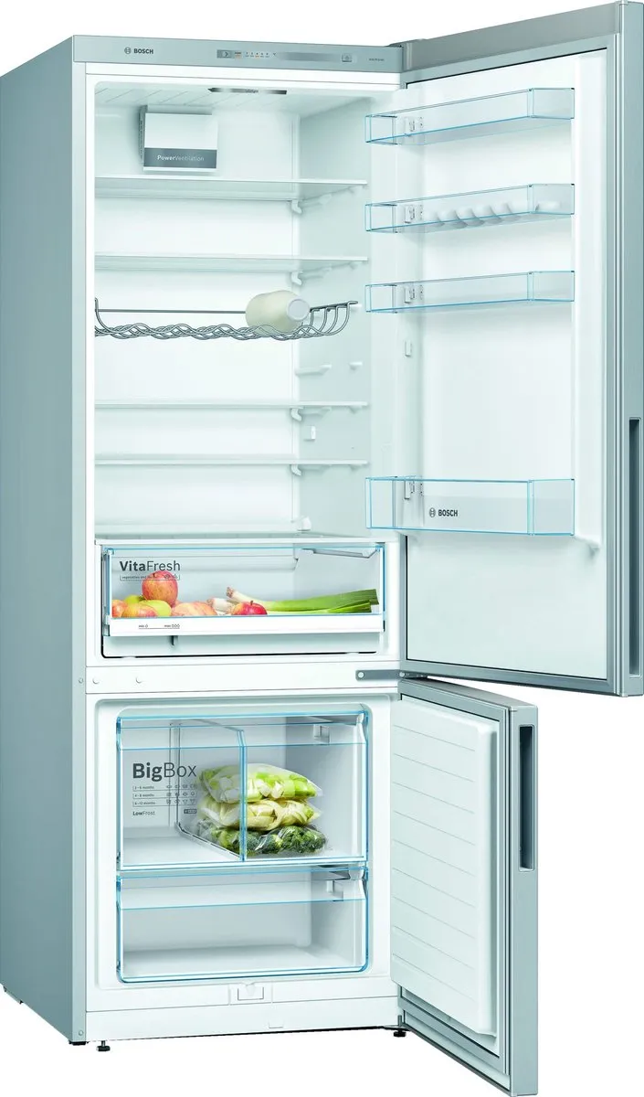 Bosch KGV58VLEAS Koel-Vriescombinatie 508L - Roestvrij staal