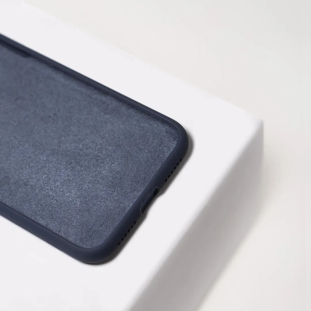 BMAX Siliconen Hoesje iPhone X/XS - Donkerblauw
