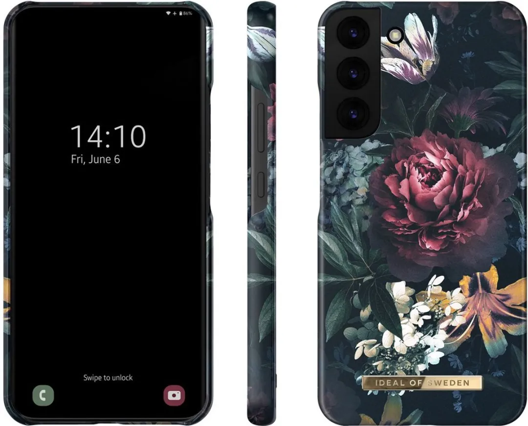 iDeal of Sweden Samsung Galaxy S22+ Hoesje Dawn Bloom - Zwart - afbeelding 2 van 2