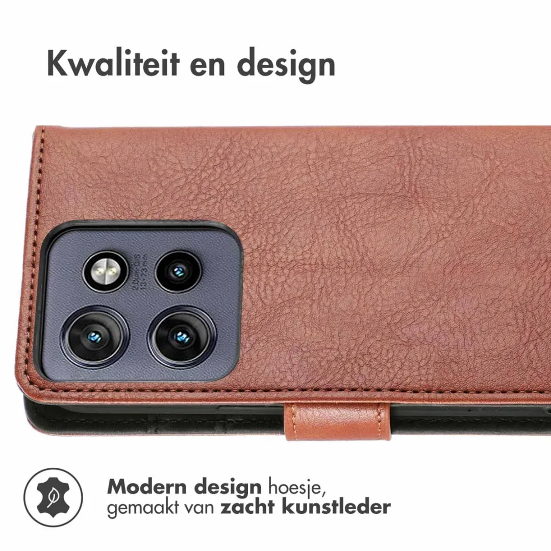 Imoshion Hoesje Motorola Edge 60 Neo/50 Neo - 3 Pasjes - Bruin - afbeelding 2 van 6