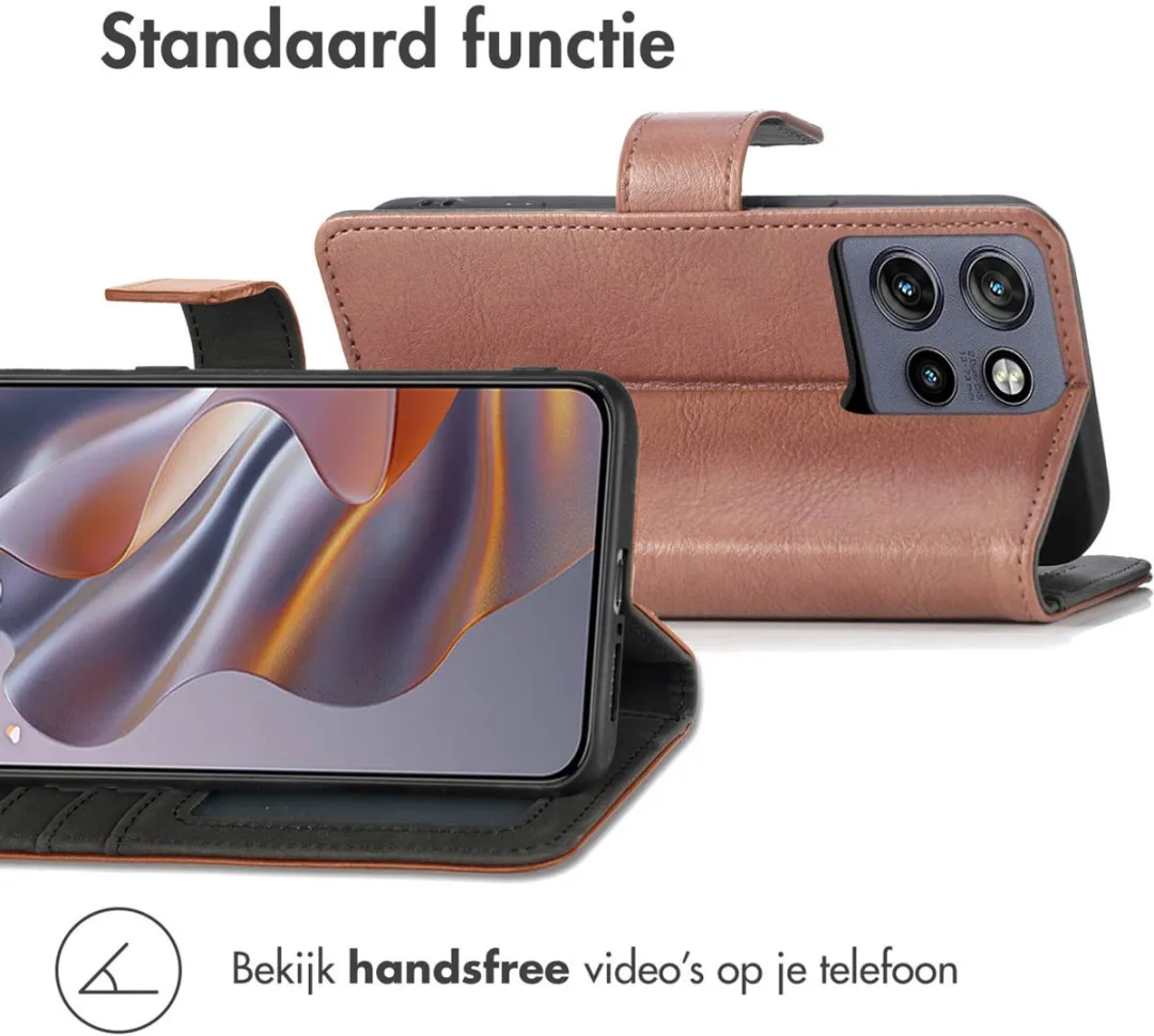 Imoshion Hoesje Motorola Edge 60 Neo/50 Neo - 3 Pasjes - Bruin - afbeelding 5 van 6
