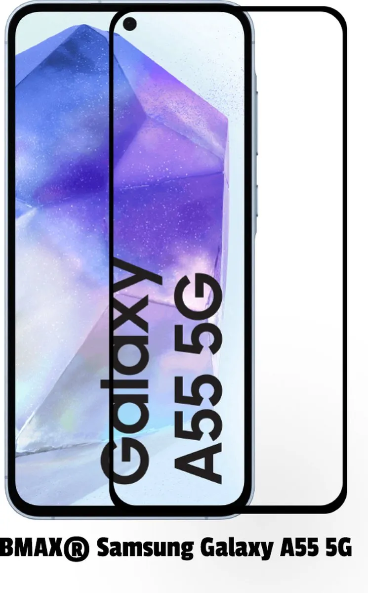 BMAX Screenprotector Samsung Galaxy A55 5G - 2 Stuks - Zwart