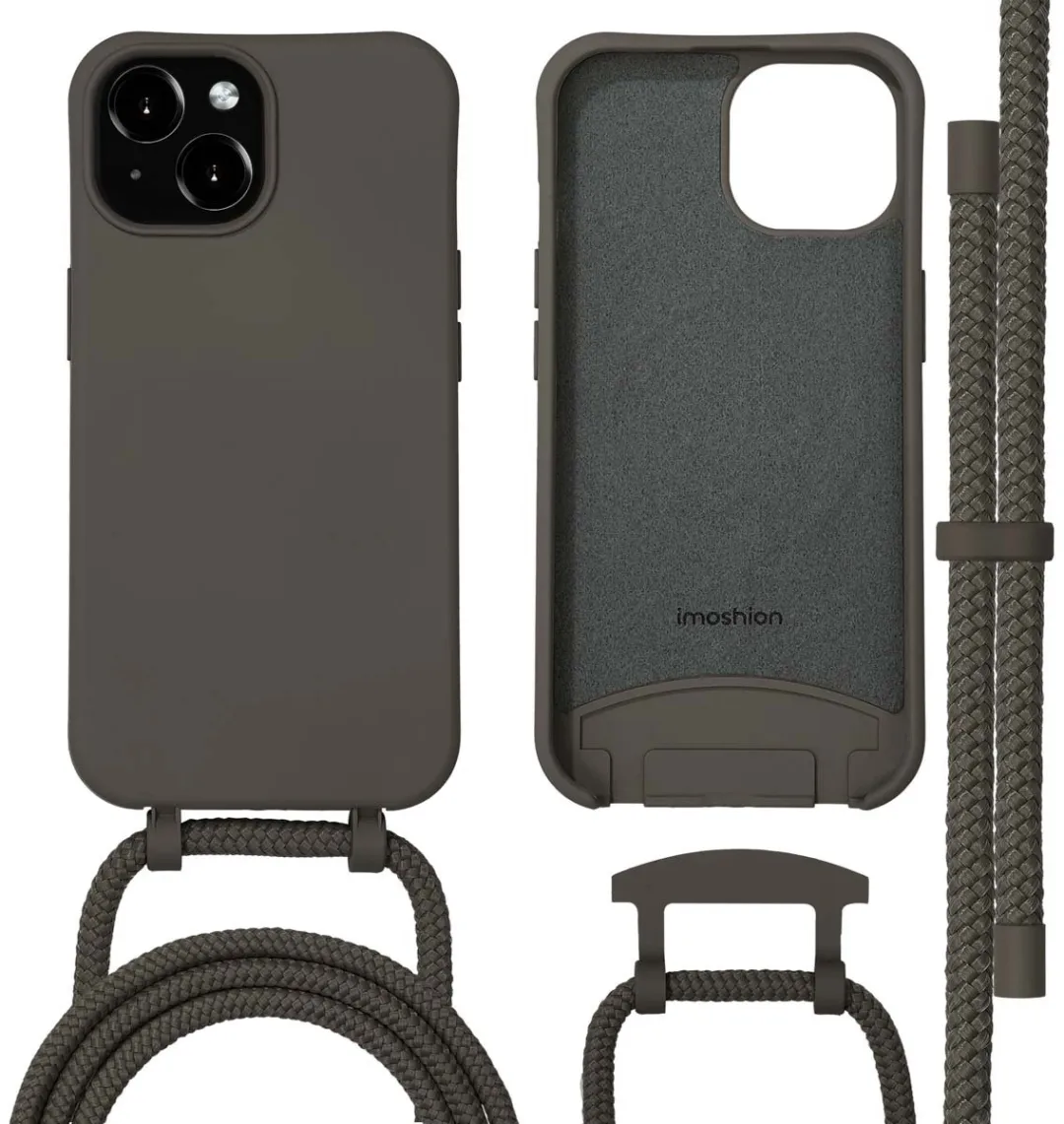 Imoshion iPhone 15 Hoesje - Black Coffee - MagSafe