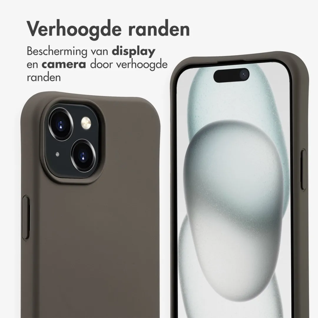Imoshion iPhone 15 Hoesje - Black Coffee - MagSafe