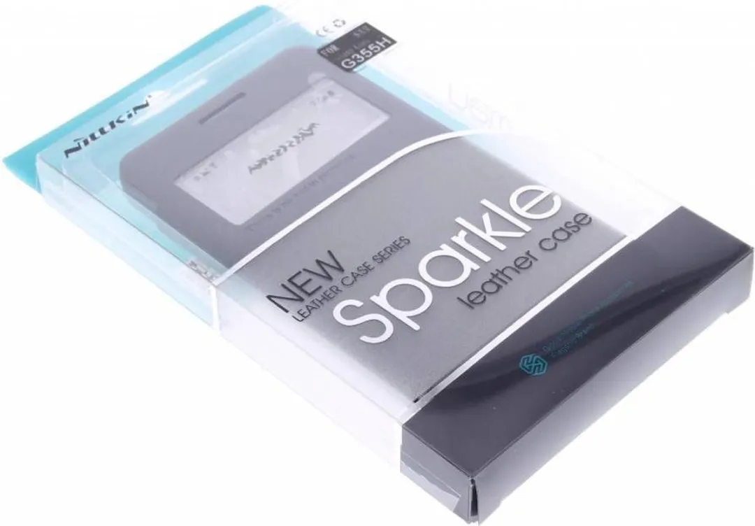 Nillkin Sparkle Booktype Hoes Samsung Galaxy Core 2 - Zwart - afbeelding 6 van 6