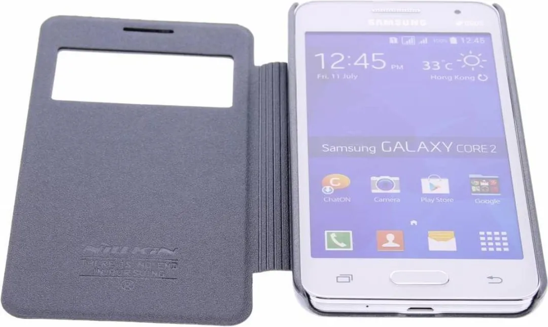 Nillkin Sparkle Booktype Hoes Samsung Galaxy Core 2 - Zwart - afbeelding 3 van 6