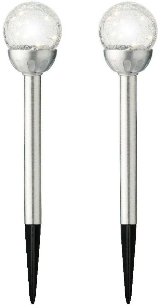 Lumineo LED Tuinsteker Solar 2x