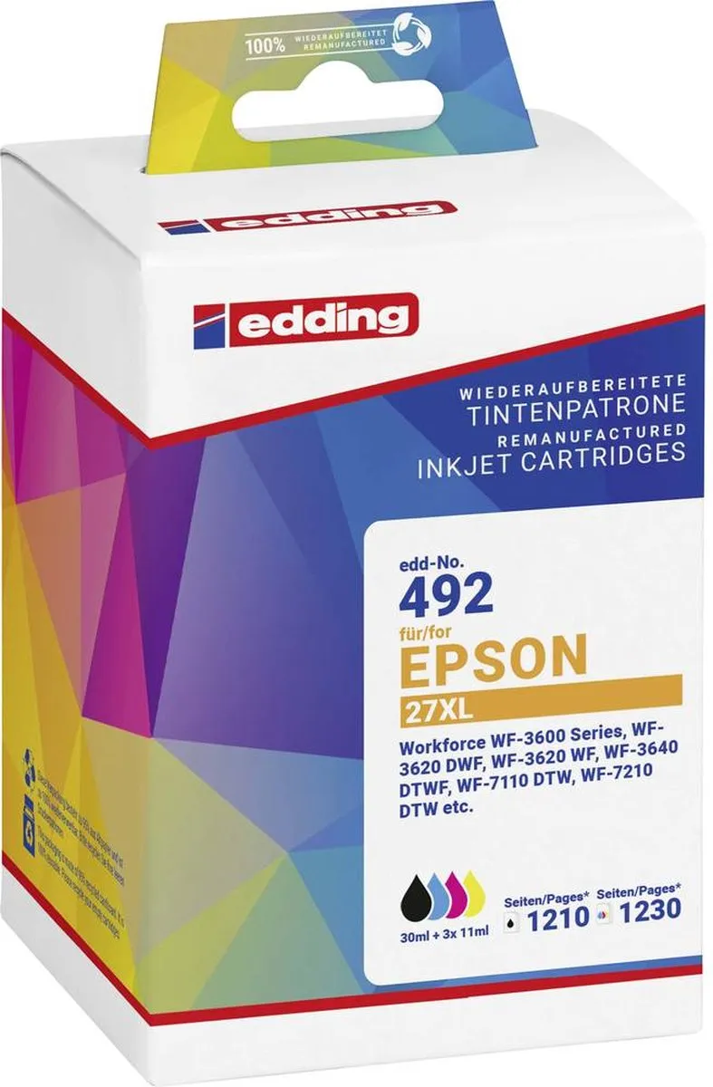 edding Inktcartridge 18-492-01 Compatibel Epson T2711/12/13/14/15