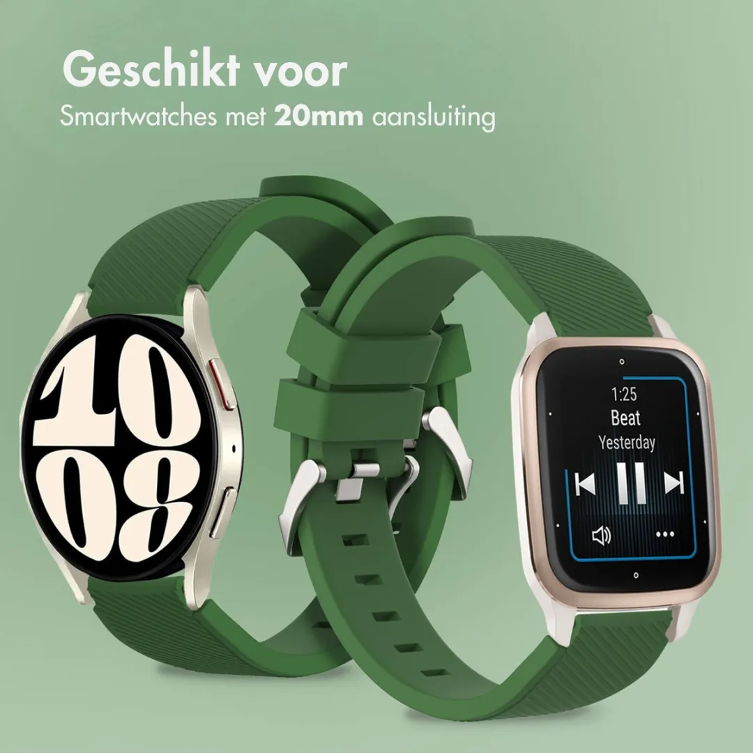 Imoshion Flexibel Siliconen Bandje 20mm - Donkergroen