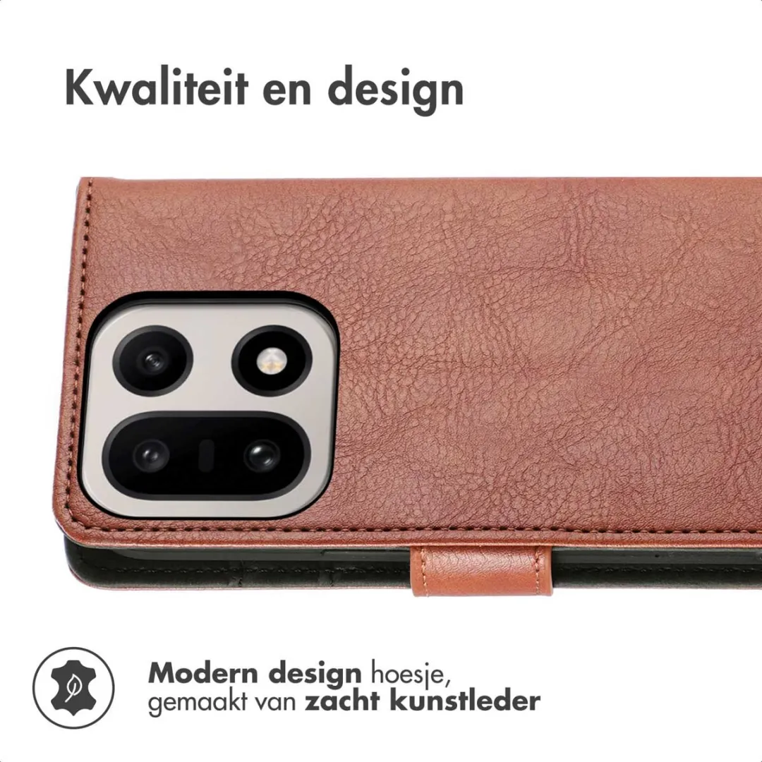 Imoshion Hoesje OnePlus 15 - 3 Pasjes - Bruin