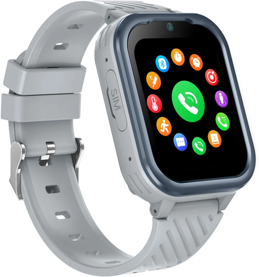 GPSHorlogeKids Turn GPS Horloge - 4G Videobellen - 600mAh - Grijs