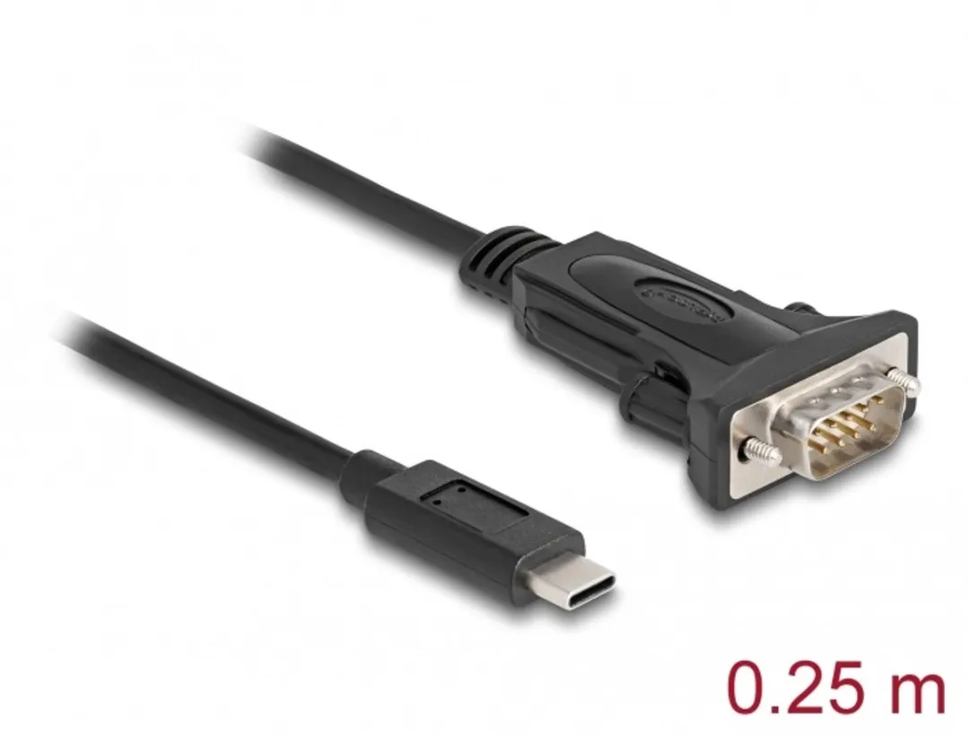 Delock USB Type-C naar RS-232 Adapter 9-pin