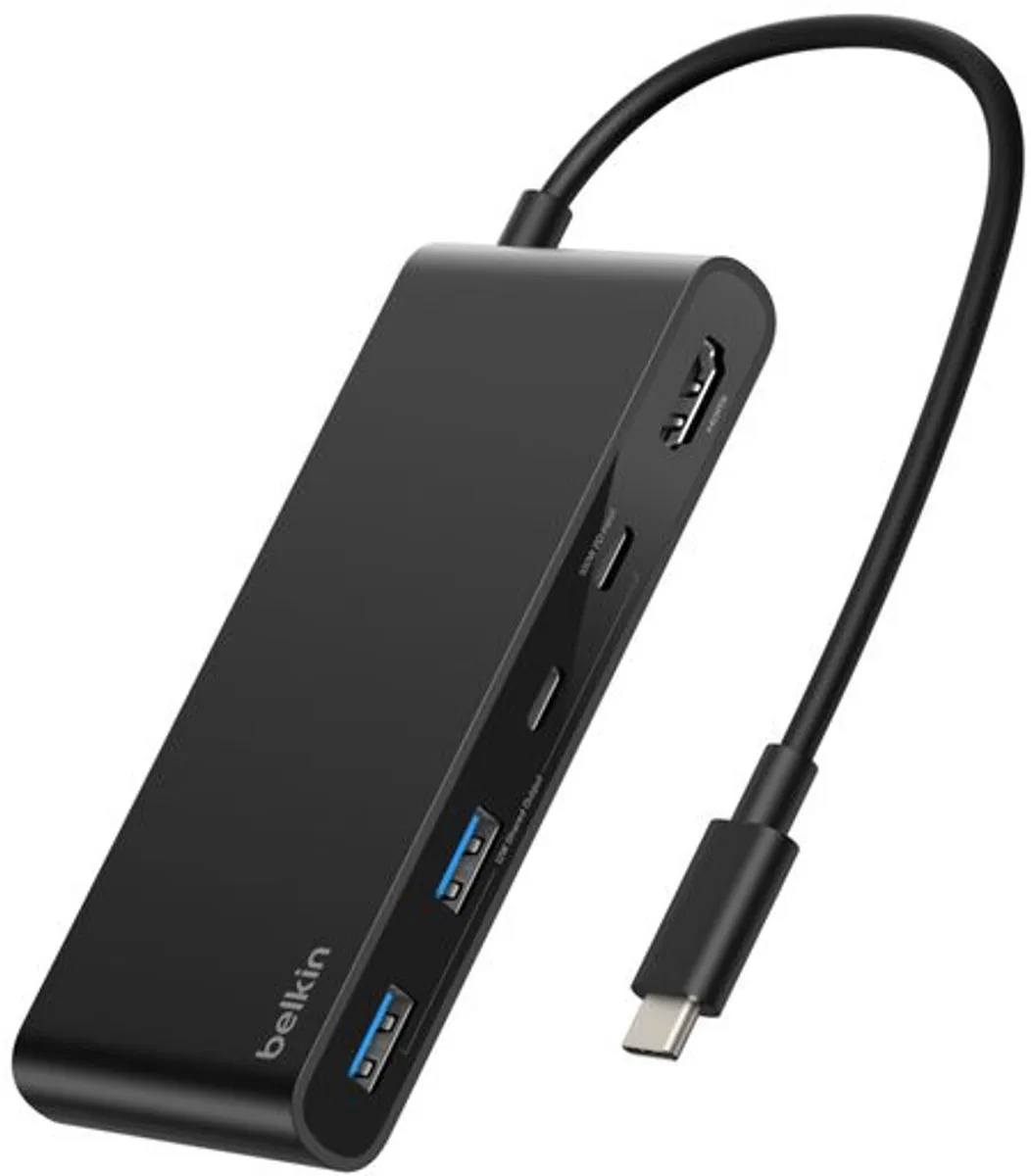 Belkin AVC023HQBK USB-C Hub - 3 Poorten - Zwart