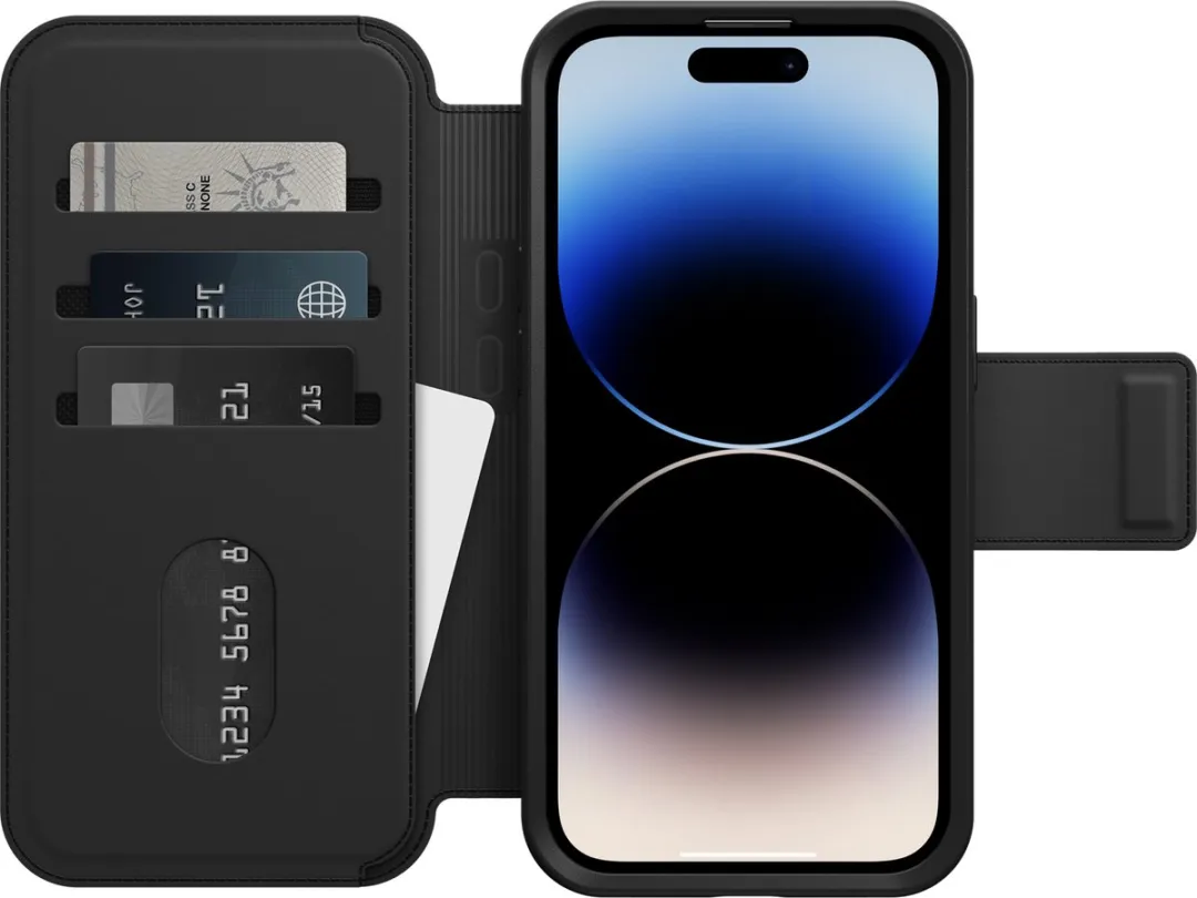 OtterBox Folio MagSafe Case iPhone 14 Pro - Zwart