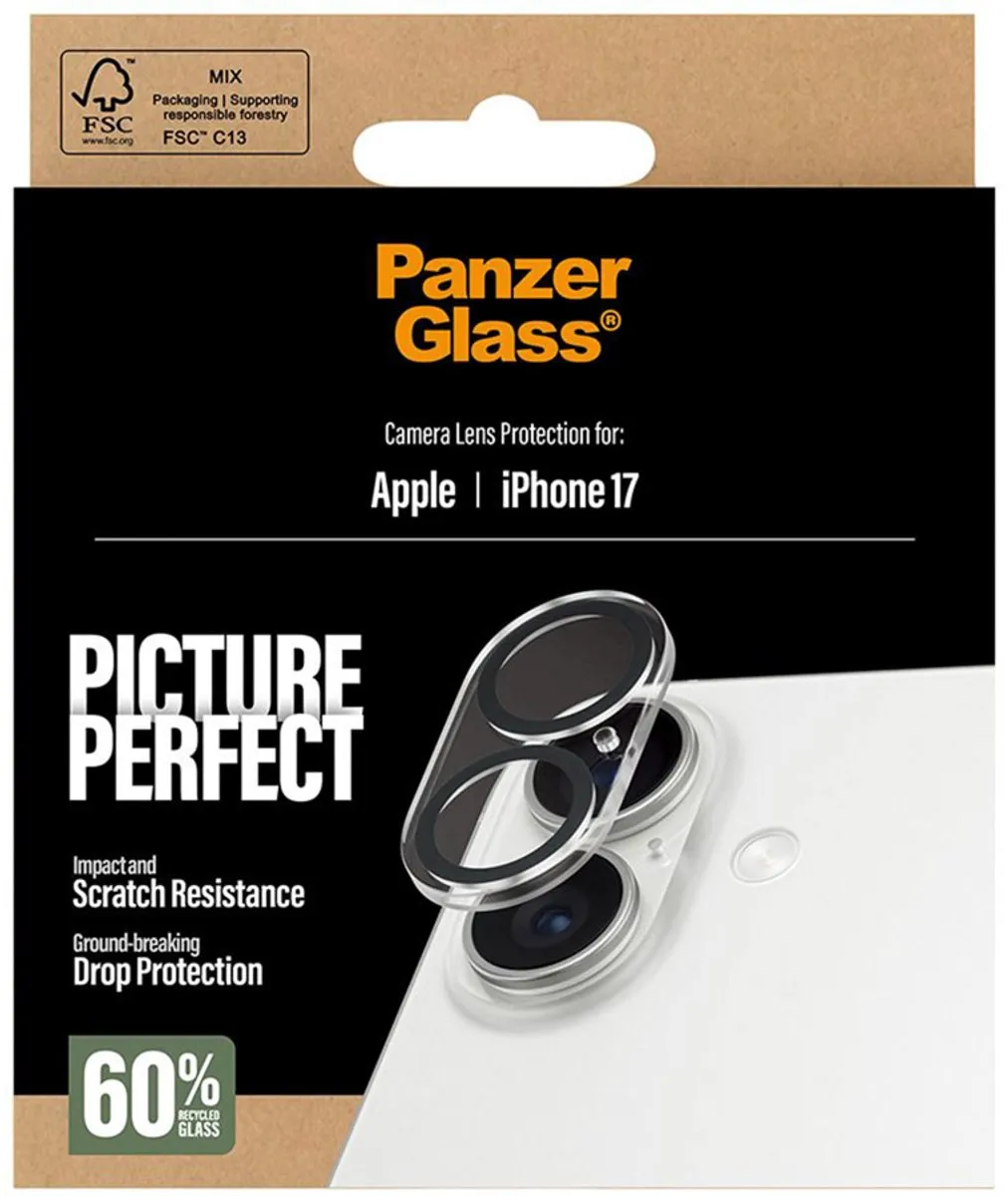 PanzerGlass PG94117 iPhone 17 Camera Lens Protector - 1 Stuk
