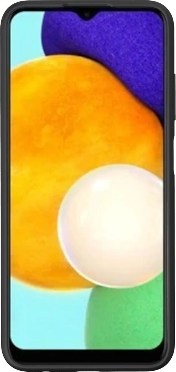 Azuri Liquid Silicon Cover Samsung Galaxy A03s - Zwart