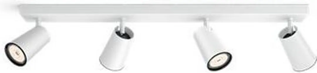 Philips Paisley Opbouwspot 4-lichts - Wit - afbeelding 6 van 6