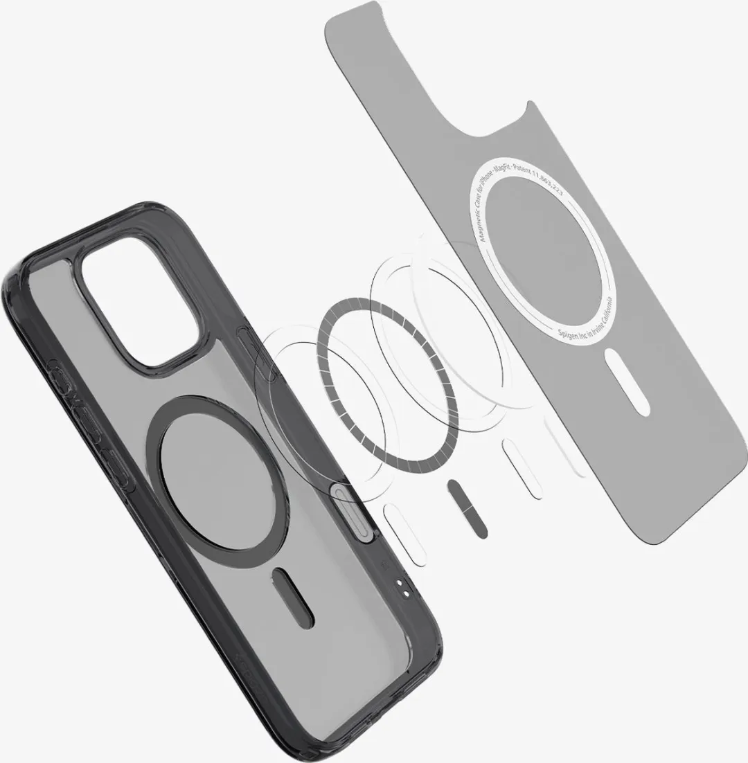 Spigen Ultra Hybrid T MagFit iPhone 16 Pro Max Hoesje - Frosted Zwart