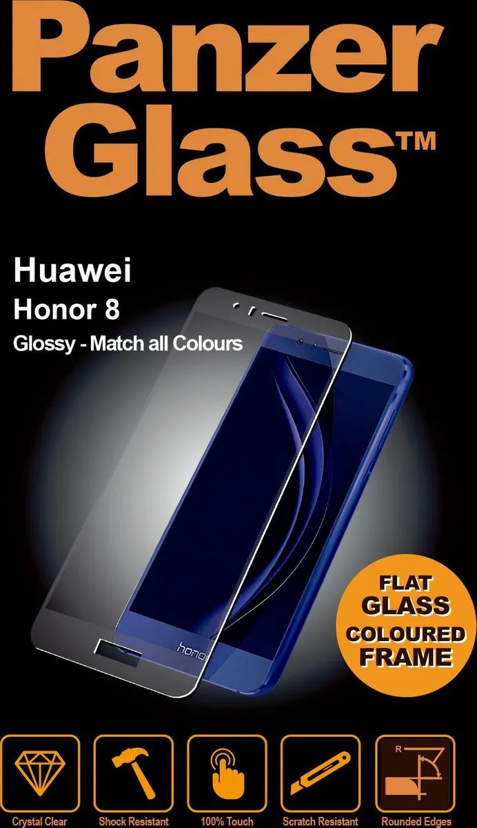 PanzerGlass Screenprotector Honor 8 - Tempered Glass Gloss