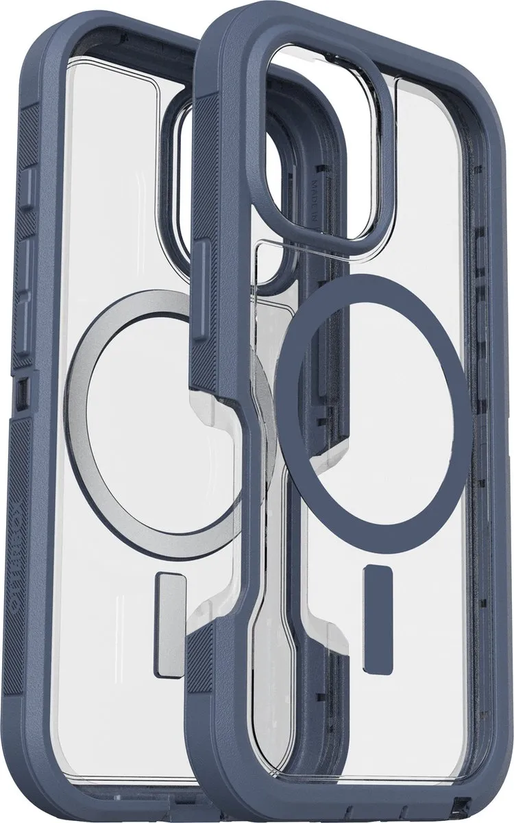 OtterBox Defender XT Clear iPhone 16 Hoesje - Blauw - 77-96064 - afbeelding 6 van 6