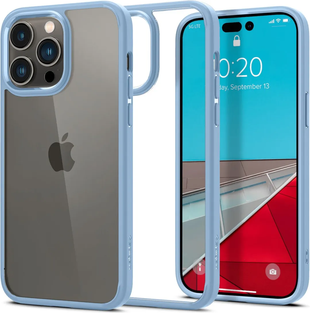 Spigen Ultra Hybrid ACS04820 iPhone 14 Pro Max Hoesje - Blauw
