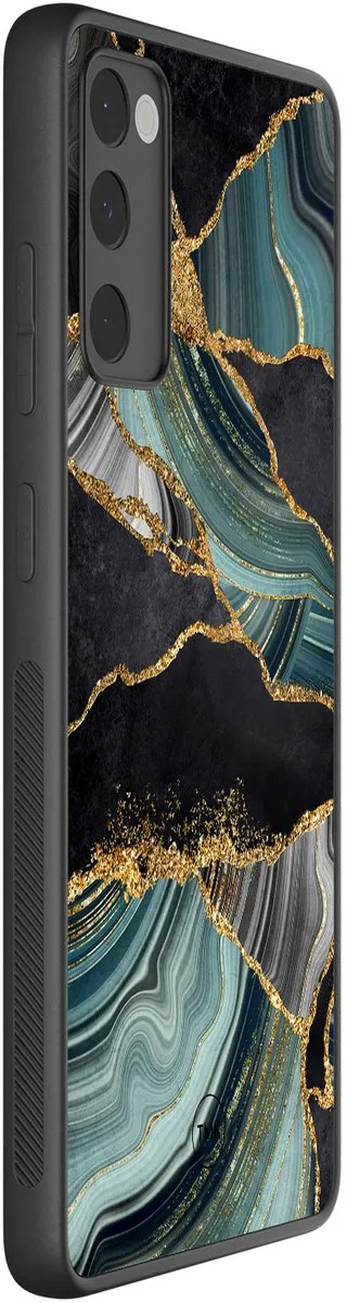 Casevibes S/S20FE/B/013 Hoesje Samsung Galaxy S20 FE - Marble Jade Stone