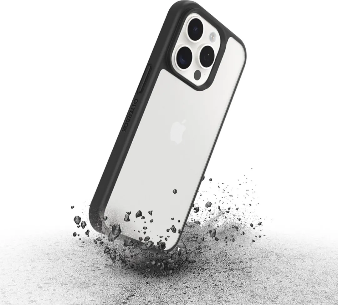 OtterBox React 77-92753 Hoesje - iPhone 15 Pro - Transparant Zwart