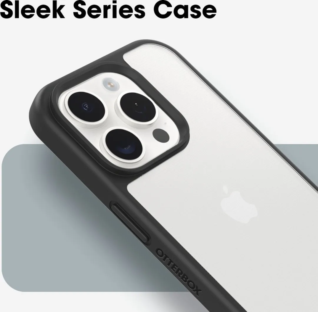 OtterBox React 77-92753 Hoesje - iPhone 15 Pro - Transparant Zwart