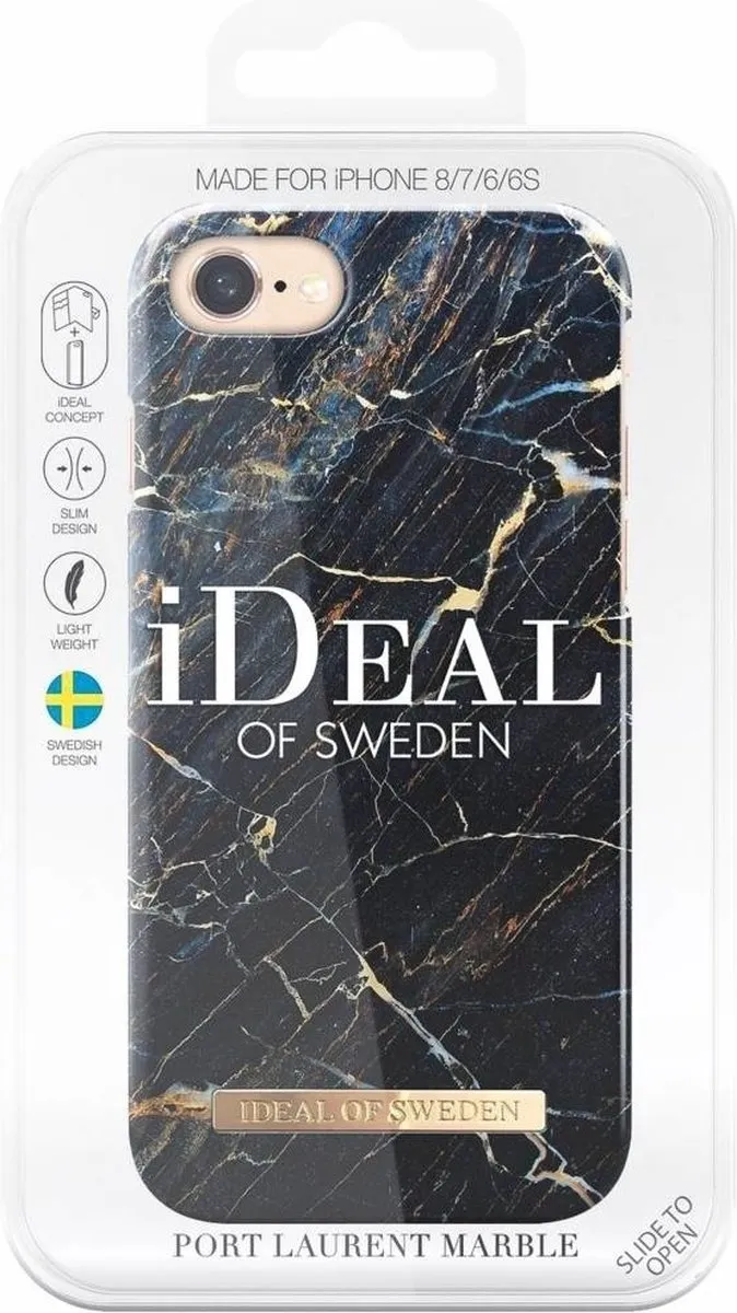 iDeal of Sweden iPhone SE2 & 8 Backcover - Port Laurent Marble - afbeelding 6 van 6