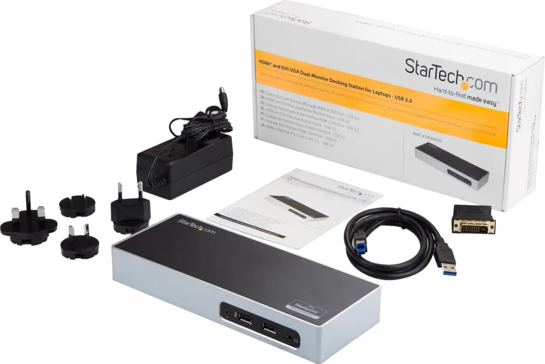 Startech DK30ADD USB Hub - 1x HDMI - Zwart/Zilver